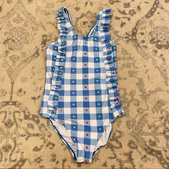 Hanna Andersson Other - Hanna Andersson Girls Polka Dot Gingham Swimsuit